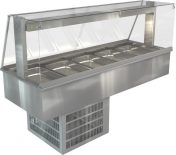 COSSIGA LSRF5 LINEAR REFRIGERATED WELL 1825MM SQUARE GLASS