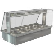 COSSIGA LSBM4 LINEAR BAIN MARIE 1485MM SQUARE GLASS