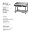 BLUESEAL EP518-B ELECTRIC BENCH GRIDDLE 1200MM - Image 2