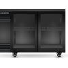 SKOPE BACKBAR BB.2.GSL HORIZONTAL FRIDGE 2SL INTEG BLACK