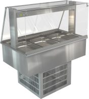 COSSIGA LSRF3 LINEAR REFRIGERATED WELL 1145MM SQUARE GLASS
