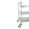 UTILITY CART/TROLLEY 3 TIER STAINLESS 855X535X930MM - Image 3