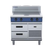 BLUESEAL E57-RB EVO SOLID TOP REFRIGERATED 900MM