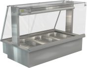 COSSIGA LSBM3 LINEAR BAIN MARIE 1145MM SQUARE GLASS
