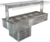 COSSIGA LSRF5 LINEAR REFRIGERATED WELL 1825MM FLAT TOP