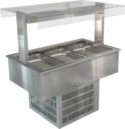 COSSIGA LSRF3 LINEAR REFRIGERATED WELL 1145MM FLAT TOP