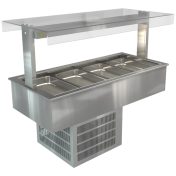 COSSIGA LSRF2 LINEAR REFRIGERATED WELL 805MM FLAT TOP