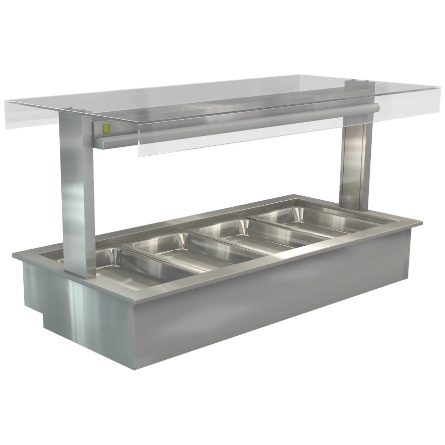COSSIGA LSBM4 LINEAR BAIN MARIE 1485MM FLAT TOP