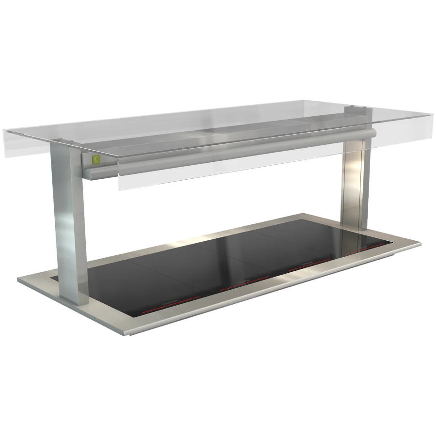 COSSIGA LSCM4 LINEAR CERAMIC HOT PLATE 1485MM FLAT TOP